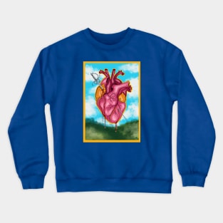 Heart Attack Digital Painting Crewneck Sweatshirt